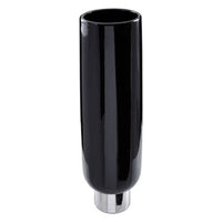 Callie Black and Silver Large Pedestal Vase.