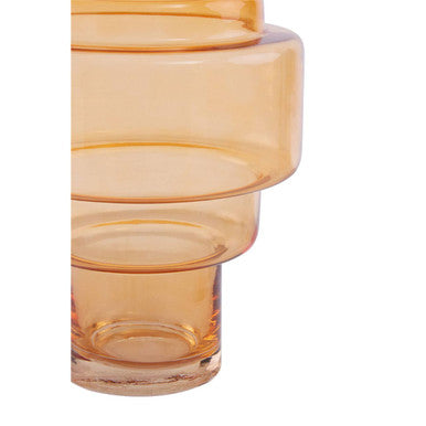 Cayden Small Orange Glass Vase