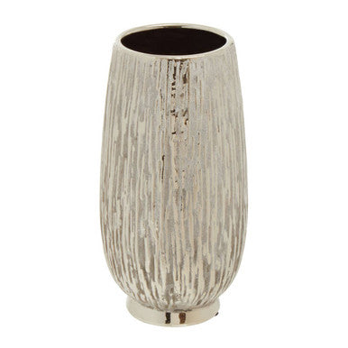 Hesper Small Silver Ceramic Vase