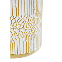 Honna Small White Gold Ceramic Planter