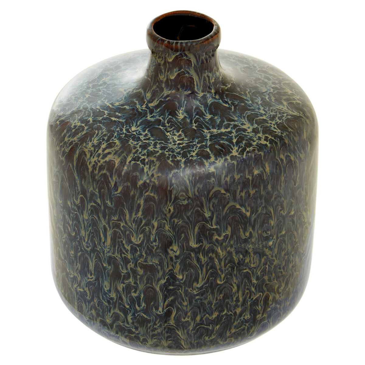 Silas Dark Blue Bottle Vase