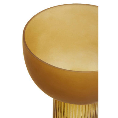 Esma Small Ochre Glass Vase