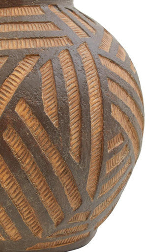 Darnell Round Brown Planter