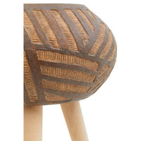 Darnell Round Brown Planter With Angular Legs