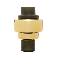 Cayden Small Smoked Black And Gold Vase