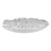 Salma Small Silver Finish Lotus Leaf Plate.