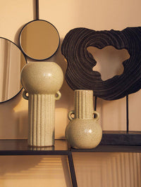 Calcita Small Green Stoneware Vase