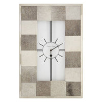Kensington Townhouse Leather Patchwork Wall Clock