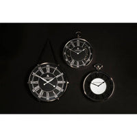 Mateo Nickel Finish Pocket Style Wall Clock