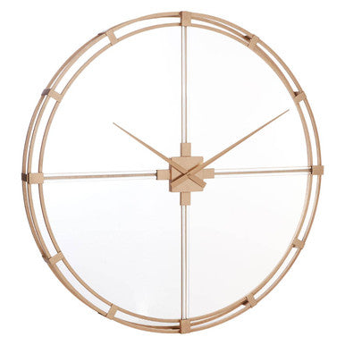 Beauly Gold Finish Metal Wall Clock