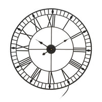 Genova Large Black And White Led Wall Clock