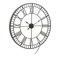 Genova Large Black And White Led Wall Clock