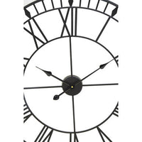 Genova Large Black And White Led Wall Clock