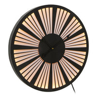 Genova Small Black And White Led Wall Clock