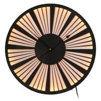 Genova Small Black And White Led Wall Clock