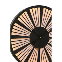 Genova Small Black And White Led Wall Clock