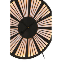 Genova Small Black And White Led Wall Clock