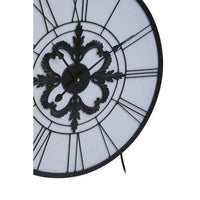 Genova Roman Numeral Black And White LED Wall Clock