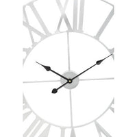 Genova Silver Metal Wall Clock