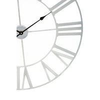 Genova Silver Metal Wall Clock