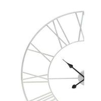 Genova 80cm Silver Metal Roman Numeral Wall Clock
