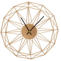 Genova Small Gold Metal Wall Clock