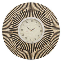 Palu Black and Natural Shell Wall Clock
