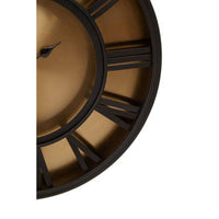Mateo Black and Antique Gold Small Wall Clock