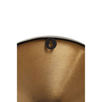 Mateo Black and Antique Gold Small Wall Clock