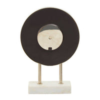 Mateo White Marble Base Clock
