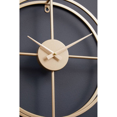 Kent Small Gold Finish Wall Clock