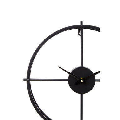 Kent Small Black Finish Wall Clock