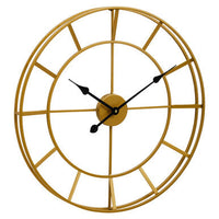 Kent Large Gold Finish Metal Wall Clock
