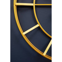 Kent Large Gold Finish Metal Wall Clock