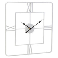 Kent Large Silver Finish Square Wall Clock