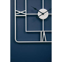 Kent Large Silver Finish Square Wall Clock