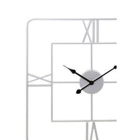Kent Large Silver Finish Square Wall Clock