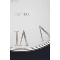 Kent White And Silver Wall Clock