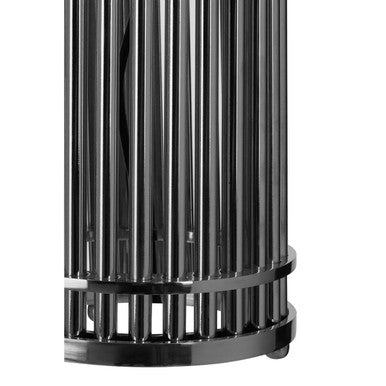 Calvin Silver Finish Cylindrical Table Lamp