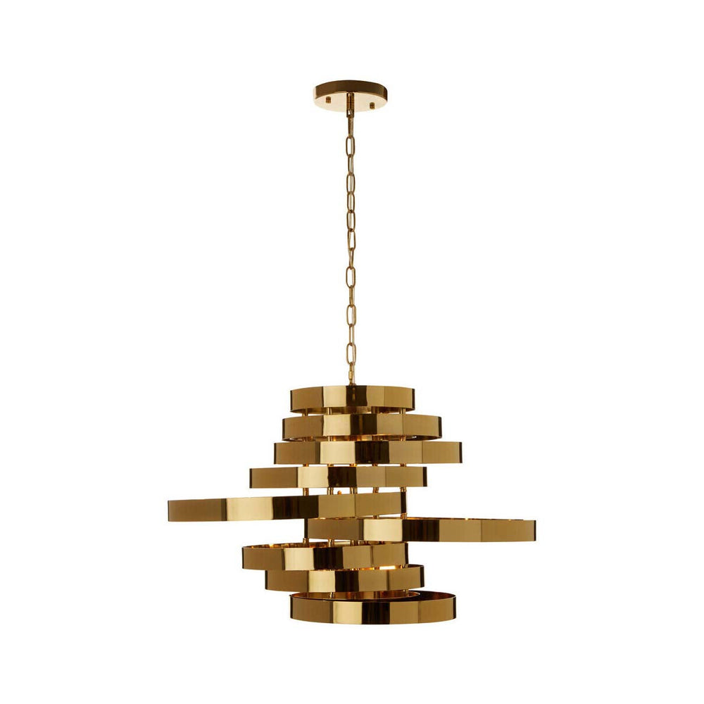 Alana 5 Bulb Gold Finish Pendant Lamp