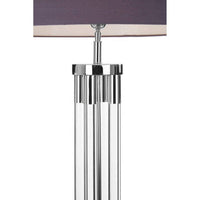 Skye Tall Acrylic And Tubular Base Floor Lamp