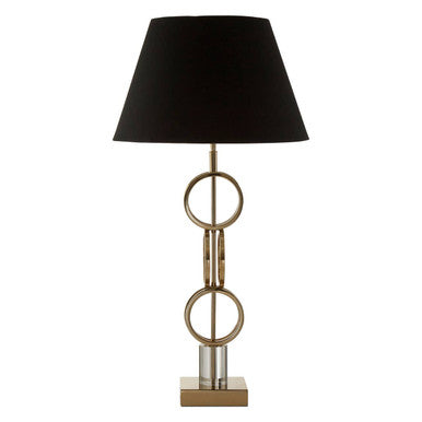Skye Gold Finish Table Lamp with Dual Ring Base