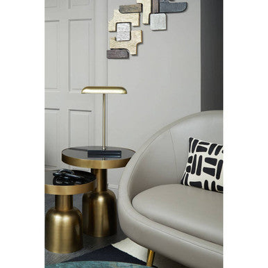 Newton Brass Finish Desk Lamp