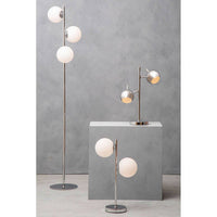 Karter Chrome Finish Table Lamp With Two Lights