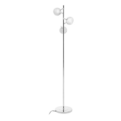 Karter Chrome Finish Table Lamp With Three Lights