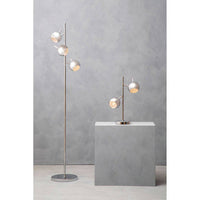 Karter Chrome Finish Table Lamp With Three Lights