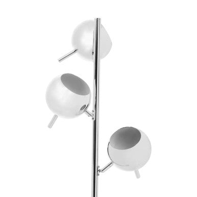 Karter Chrome Finish Table Lamp With Three Lights