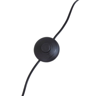 Abira Nickel And Black Marble Floor Lamp