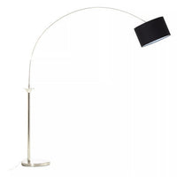 Hubert Satin Nickel Finish Metal Floor Lamp