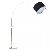 Hubert Satin Nickel Finish Metal Floor Lamp